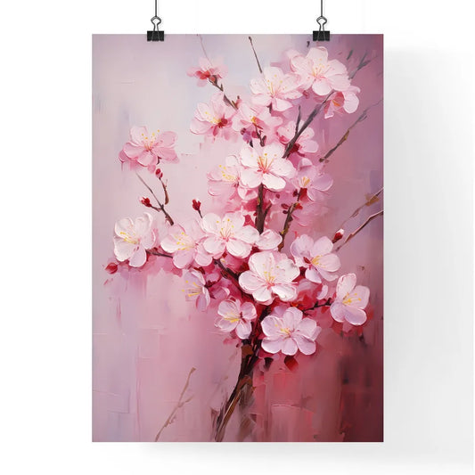 Fresh Pink Soft Spring Cherry Tree Blossoms  Poster