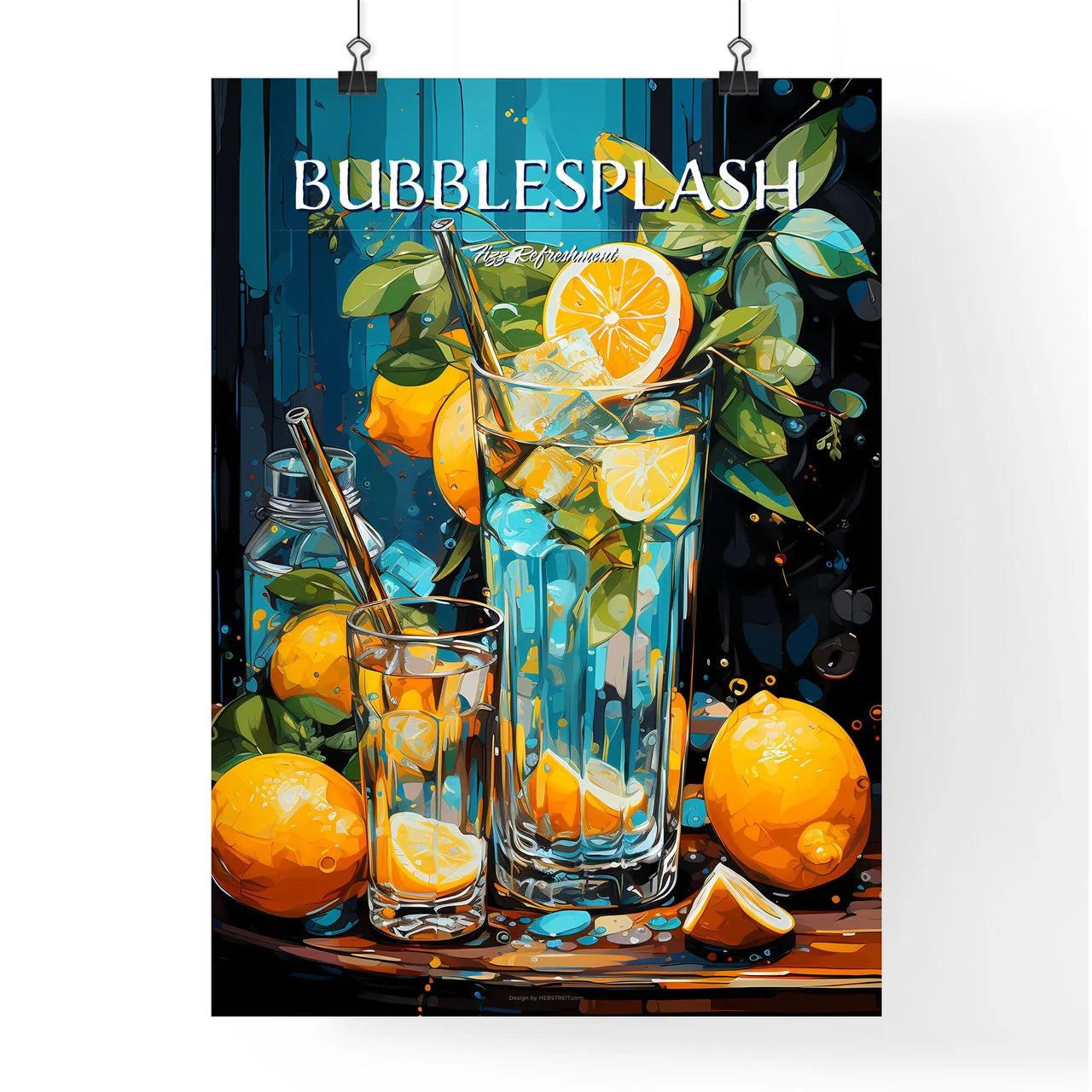Gin And Soda Is A Bubbly Refreshing Way To E Poster