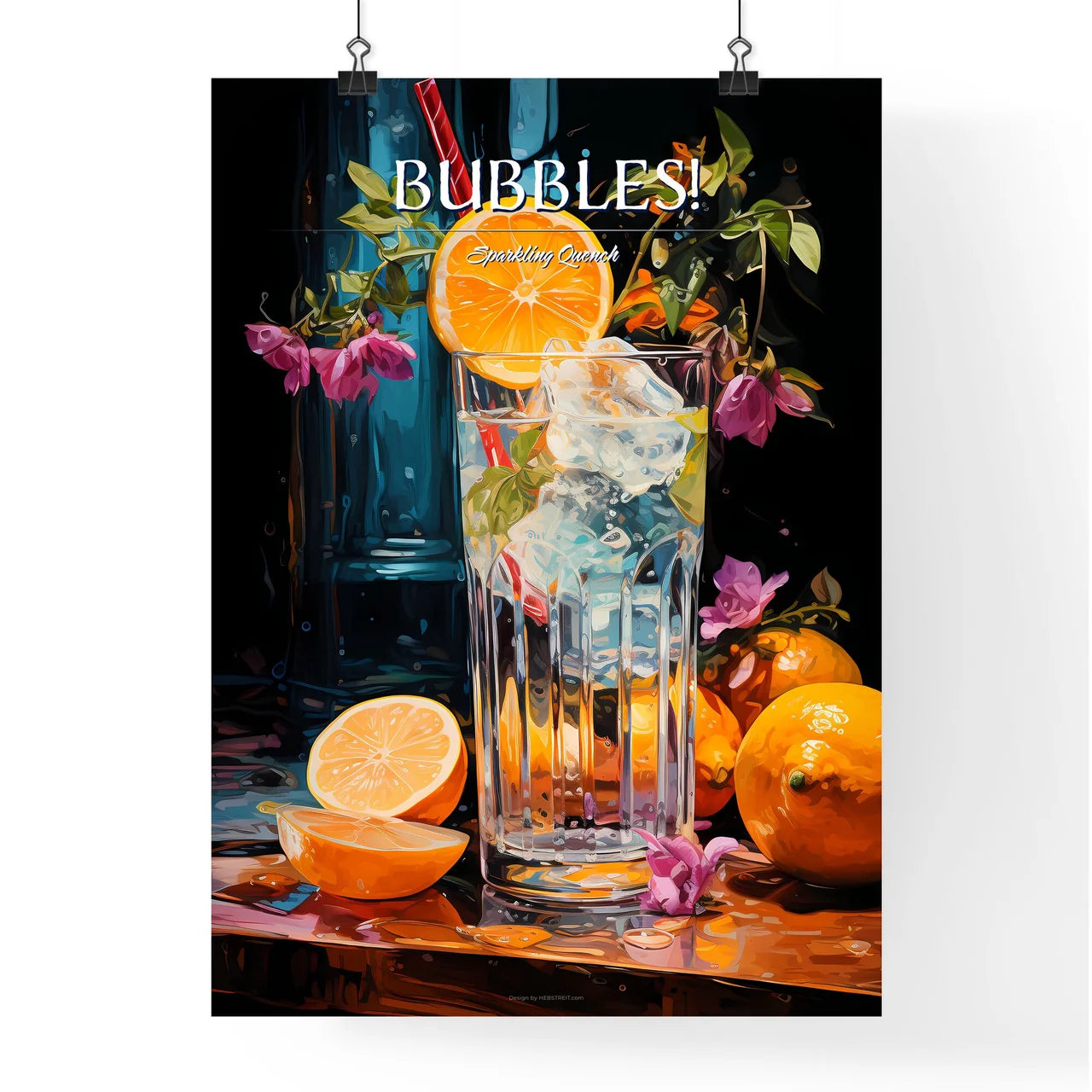 Gin And Soda Is A Bubbly Refreshing Way To E Poster
