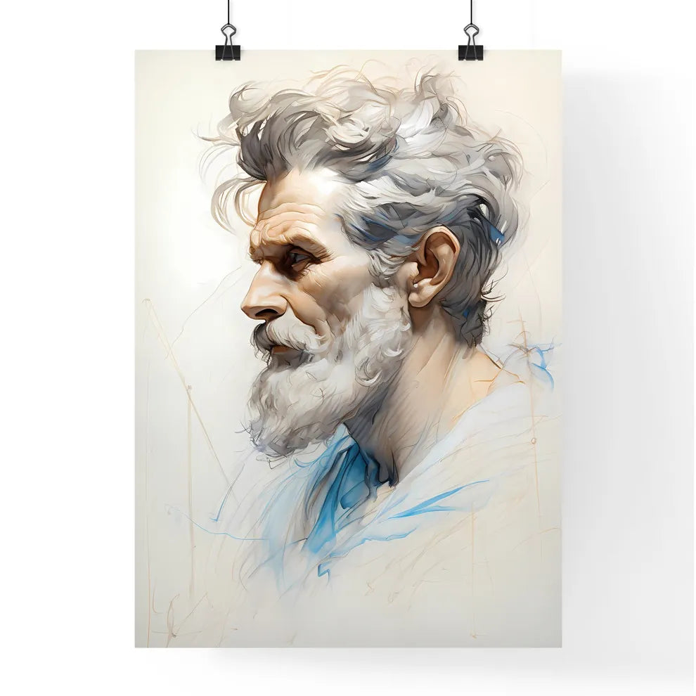 Hand Drawing Picture Left Side Of The Man Poster