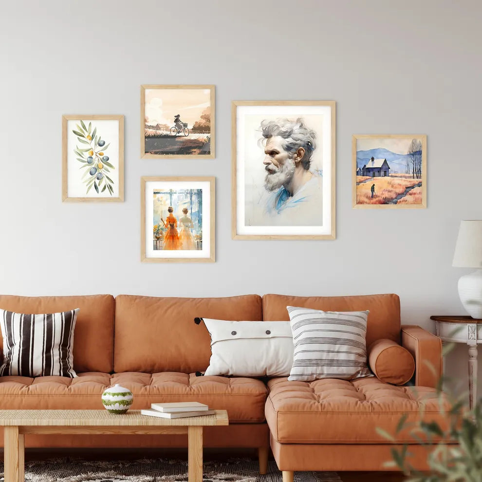 Hand Drawing Picture Left Side Of The Man Wall Art