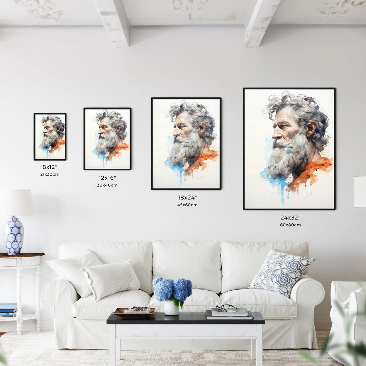 Hand Drawing Picture Left Side Of The Man-S  - Kitchen Hangings