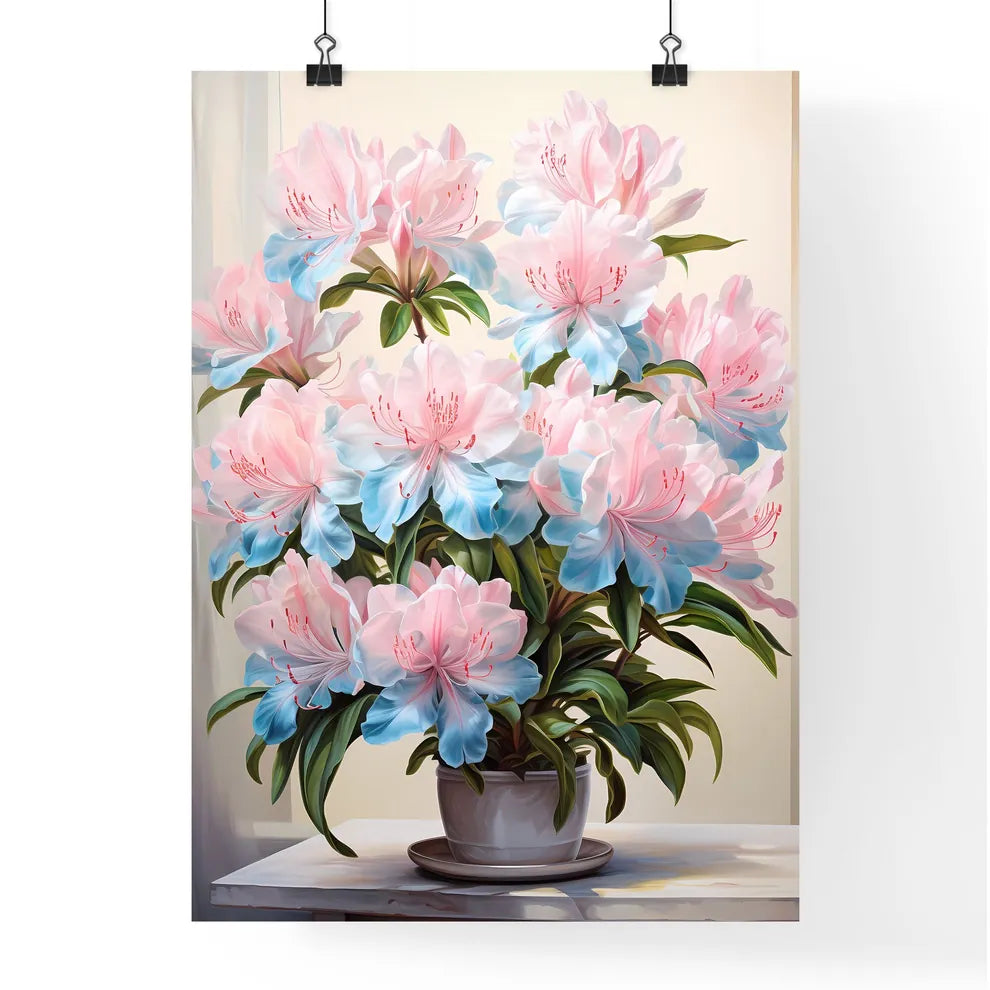 Home Plant Azalea Rhododendron Simsii On Lig Poster