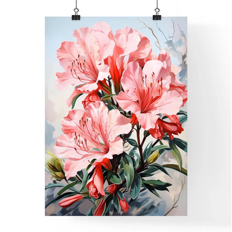 Home Plant Azalea Rhododendron Simsii On Lig Poster