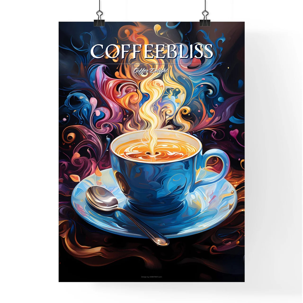 Illustration For All The Coffee Lovers - A B Poster