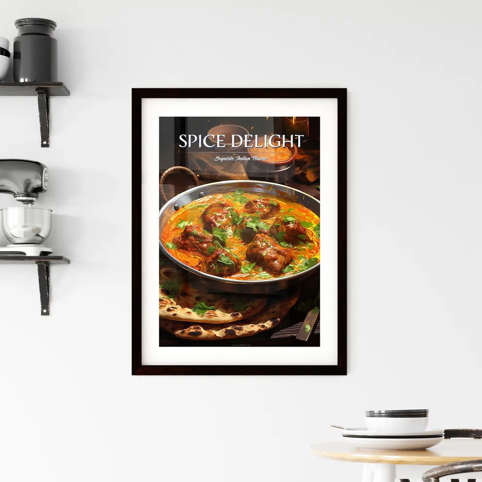 Indian Curry Lamb Rogan Josh In A Steel Kara Framed Print