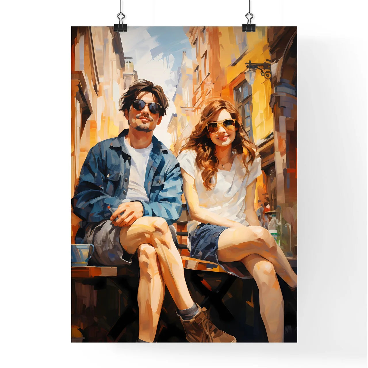 Lifestyle Of Young People In Summer In Berli Poster