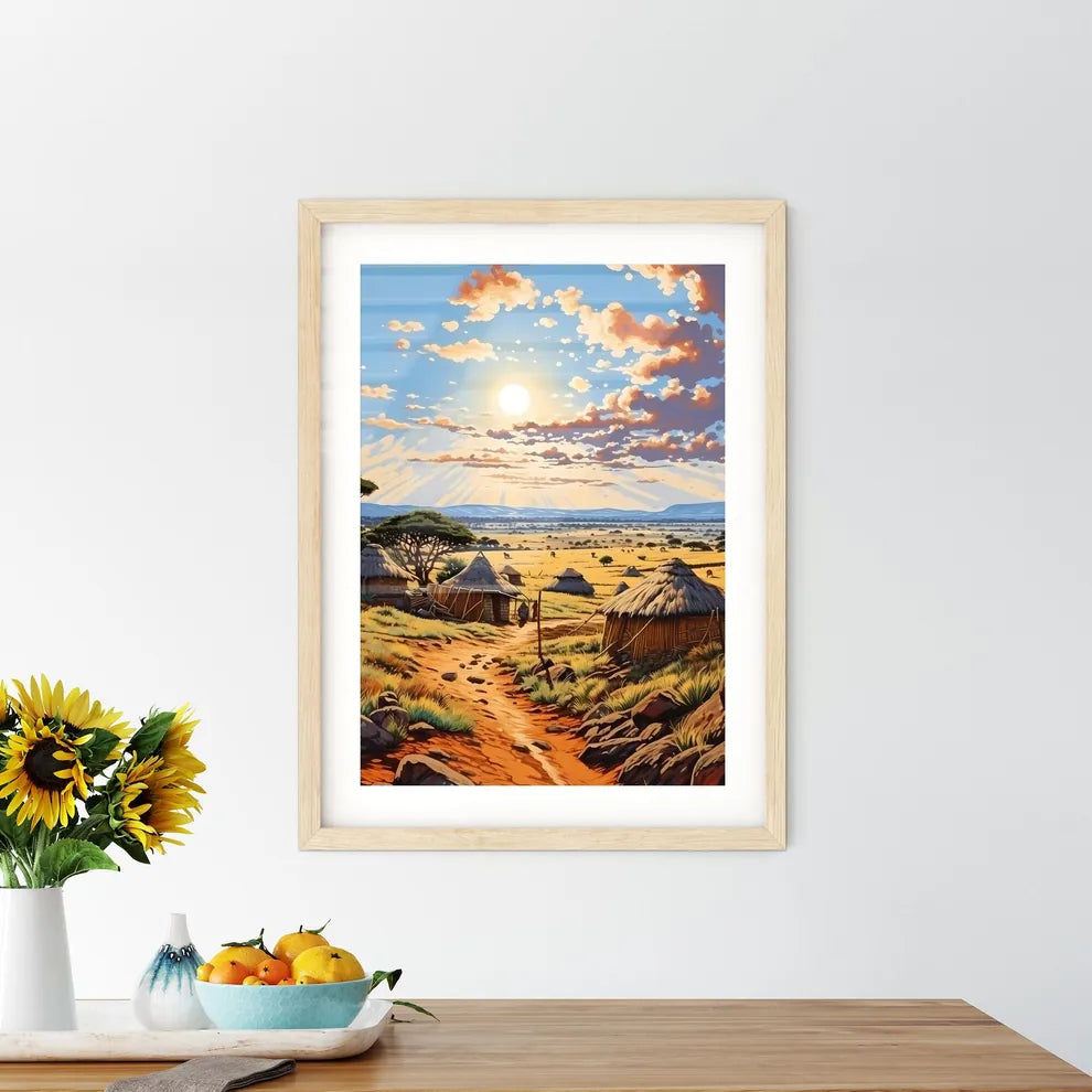 Massai - A Painting O Framed Print