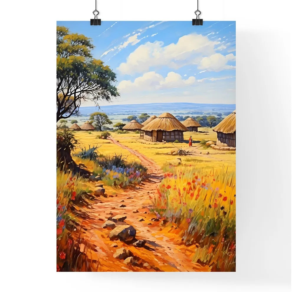 Massai - A Dirt Road  Poster