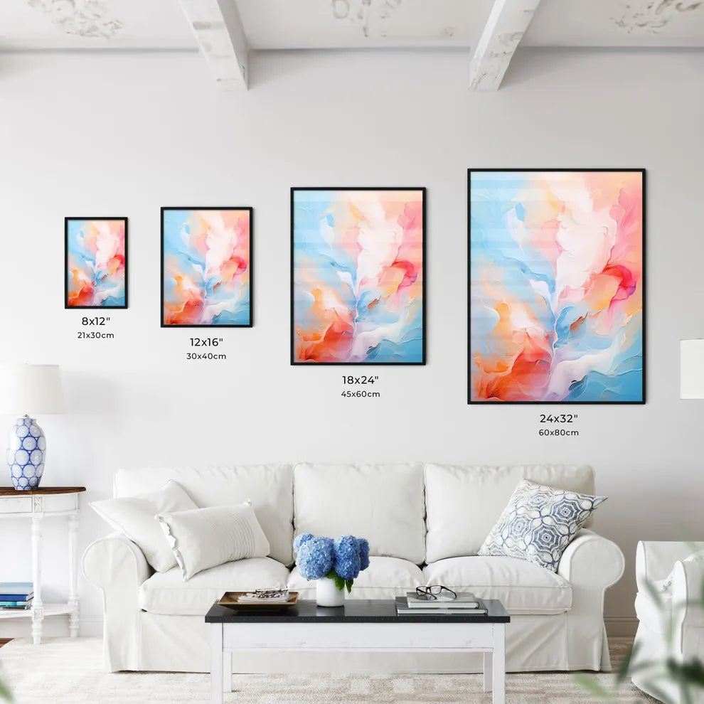 Original Abstract Oil Painting - A Colorful  - Kitchen Hangings
