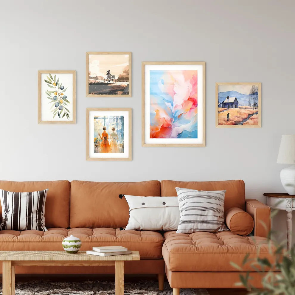 Original Abstract Oil Painting - A Colorful  Wall Art