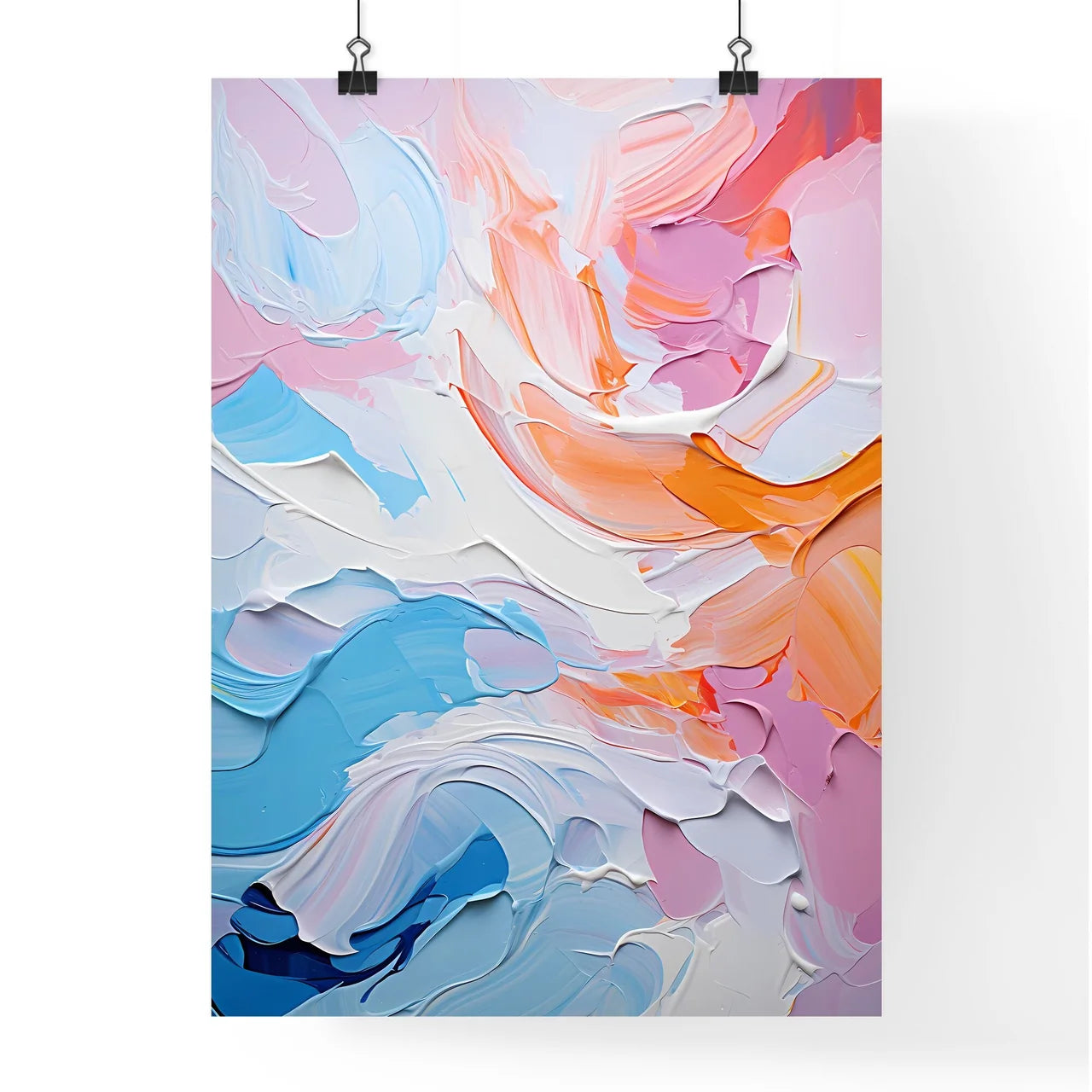 Original Abstract Oil Painting - A Close Up  Poster