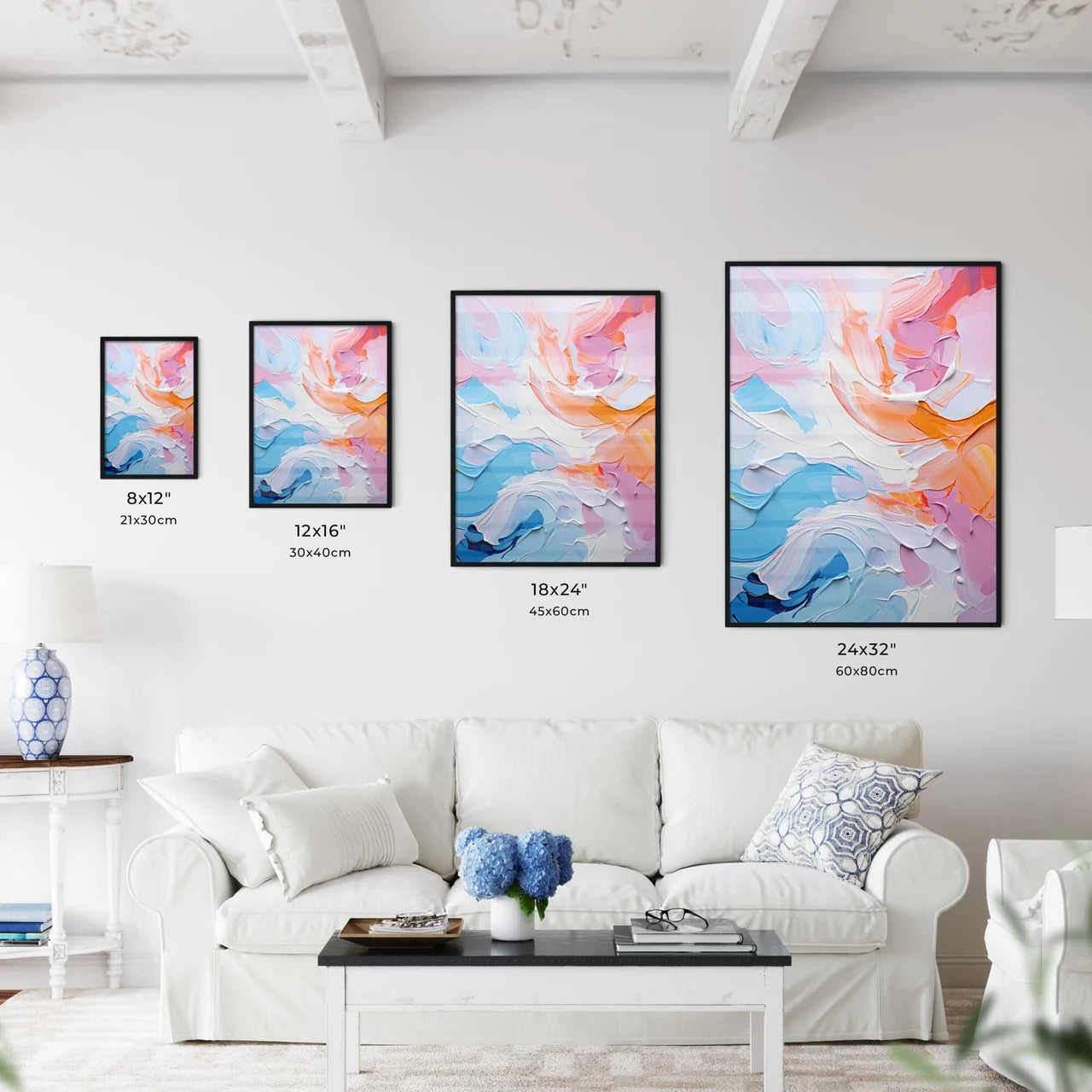 Original Abstract Oil Painting - A Close Up  - Kitchen Hangings