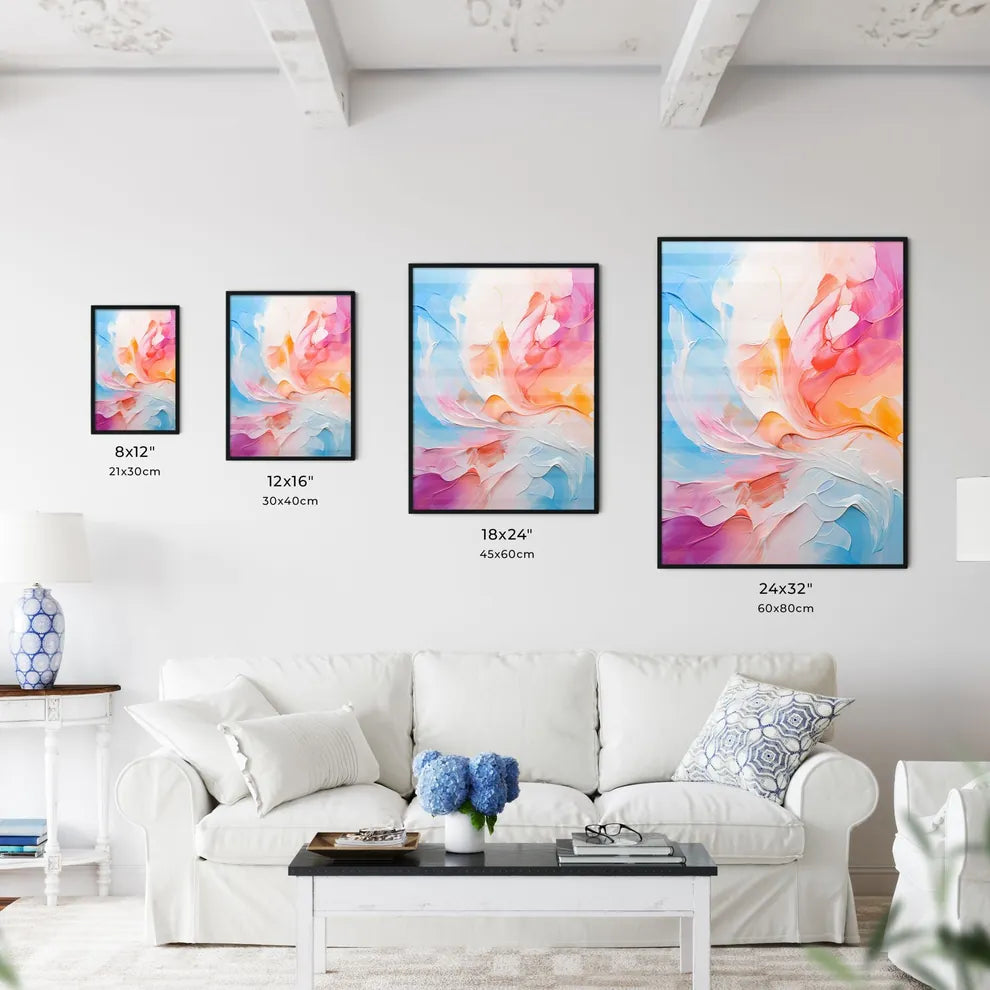 Original Abstract Oil Painting - A Colorful  - Kitchen Hangings