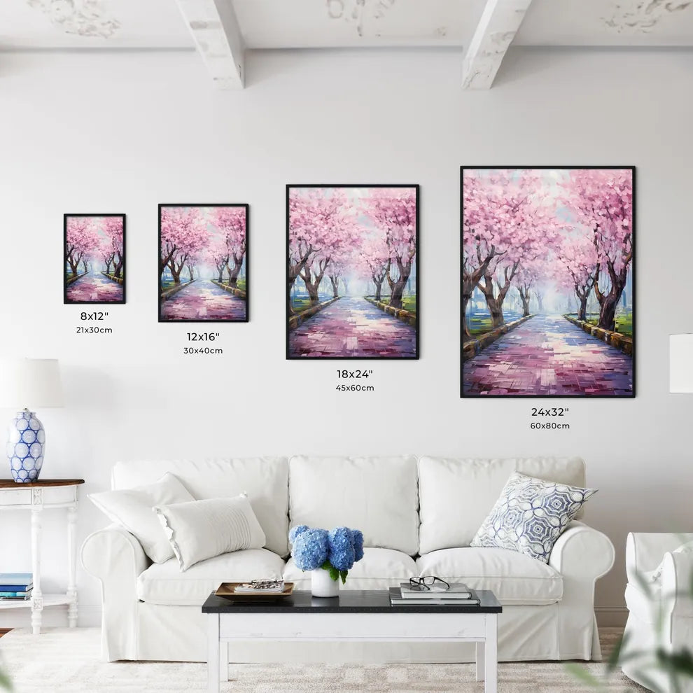 Perspective Under A Cherry Trees Row During  - Kitchen Hangings