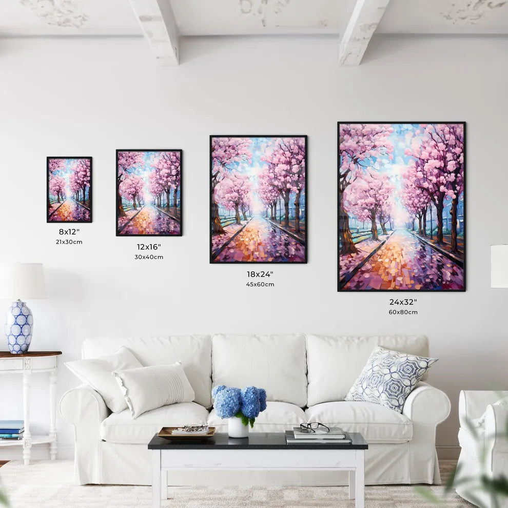 Perspective Under A Cherry Trees Row During  - Kitchen Hangings