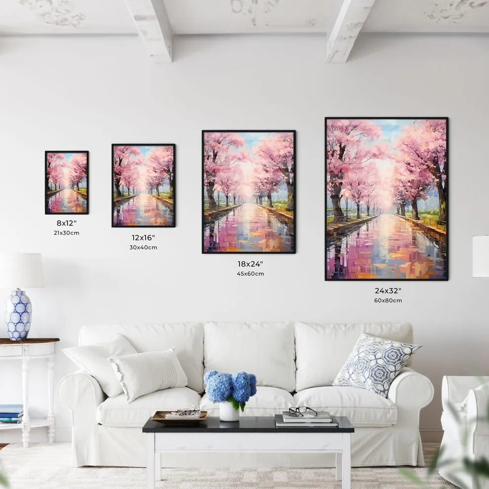Perspective Under A Cherry Trees Row During  - Kitchen Hangings
