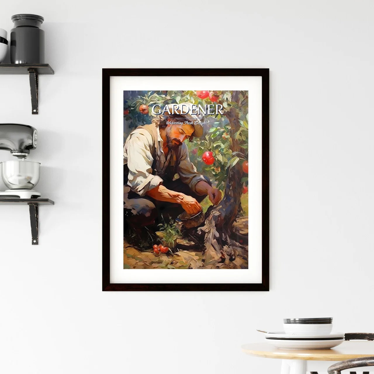 Planting An Apple Tree In The Garden  Hangings