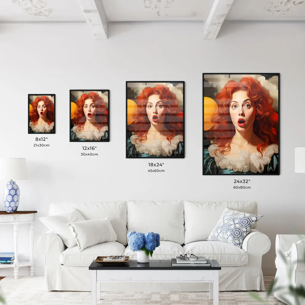 Pop Art Illustration Of Surprised Woman - A  - Kitchen Hangings