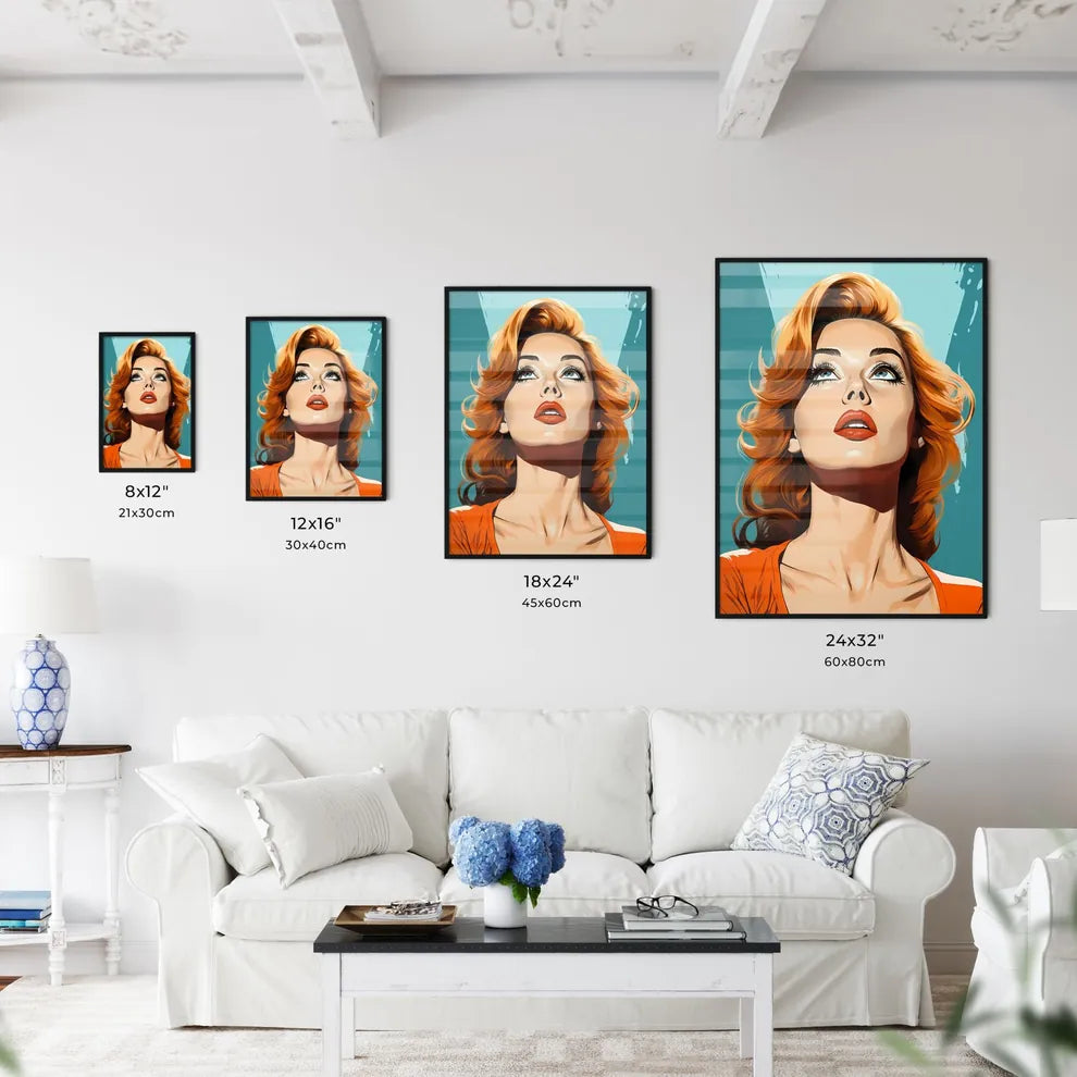 Pop Art Vintage Comic Style Woman With Open  - Kitchen Hangings