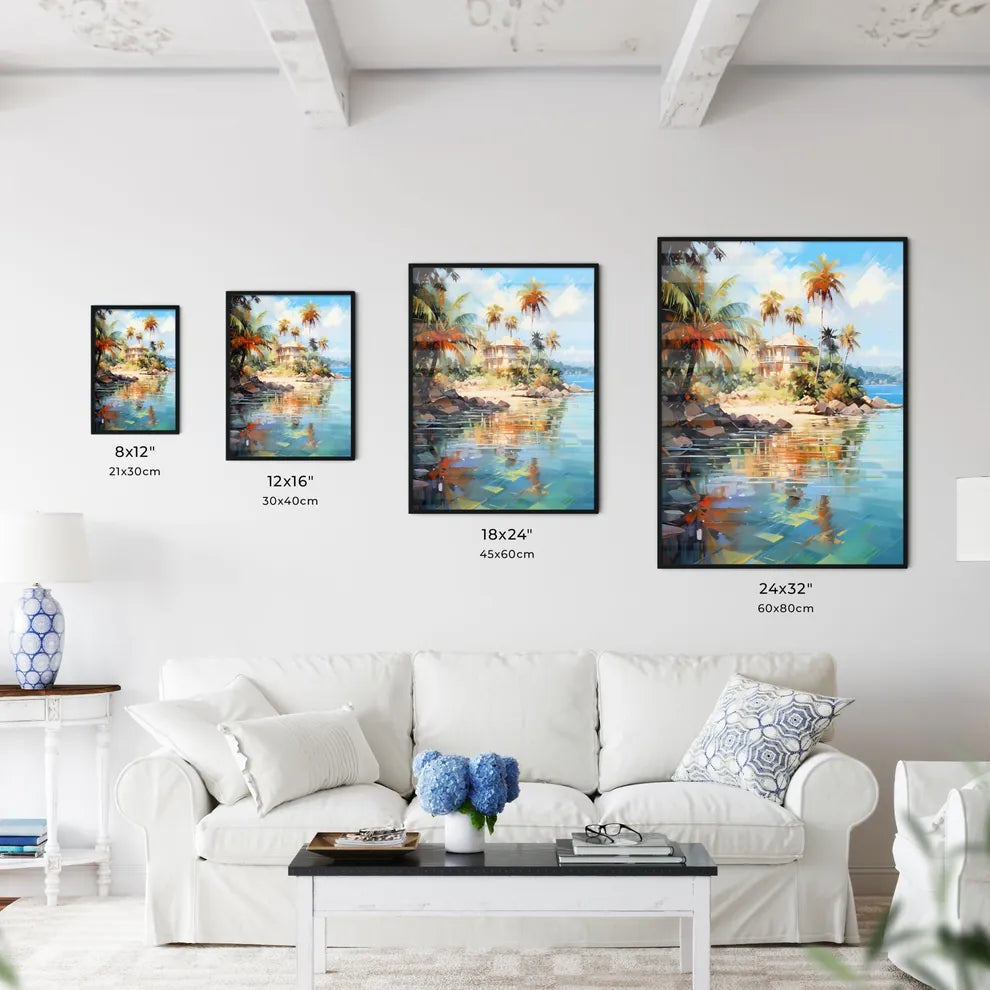 Private Island Surrounded By Sparklings - A  - Kitchen Hangings