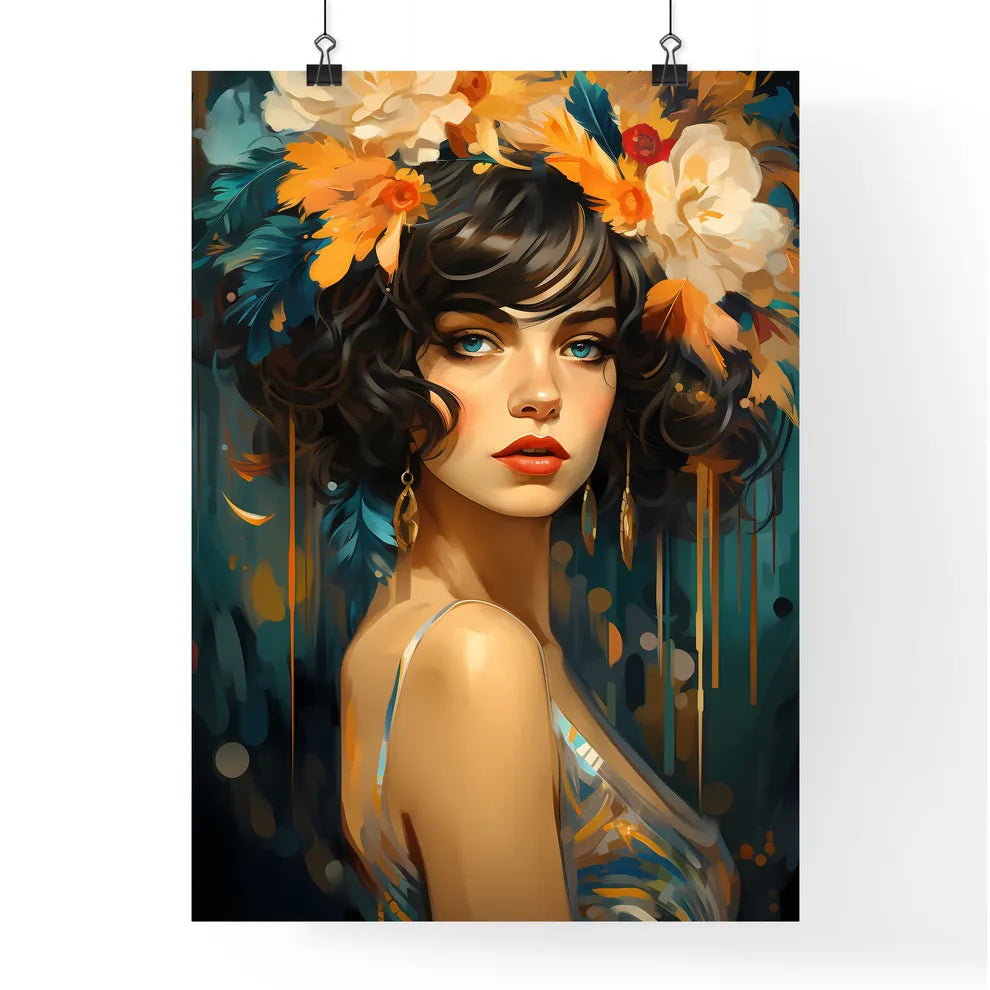 Retro Party Invitation Design With A Flapper Poster