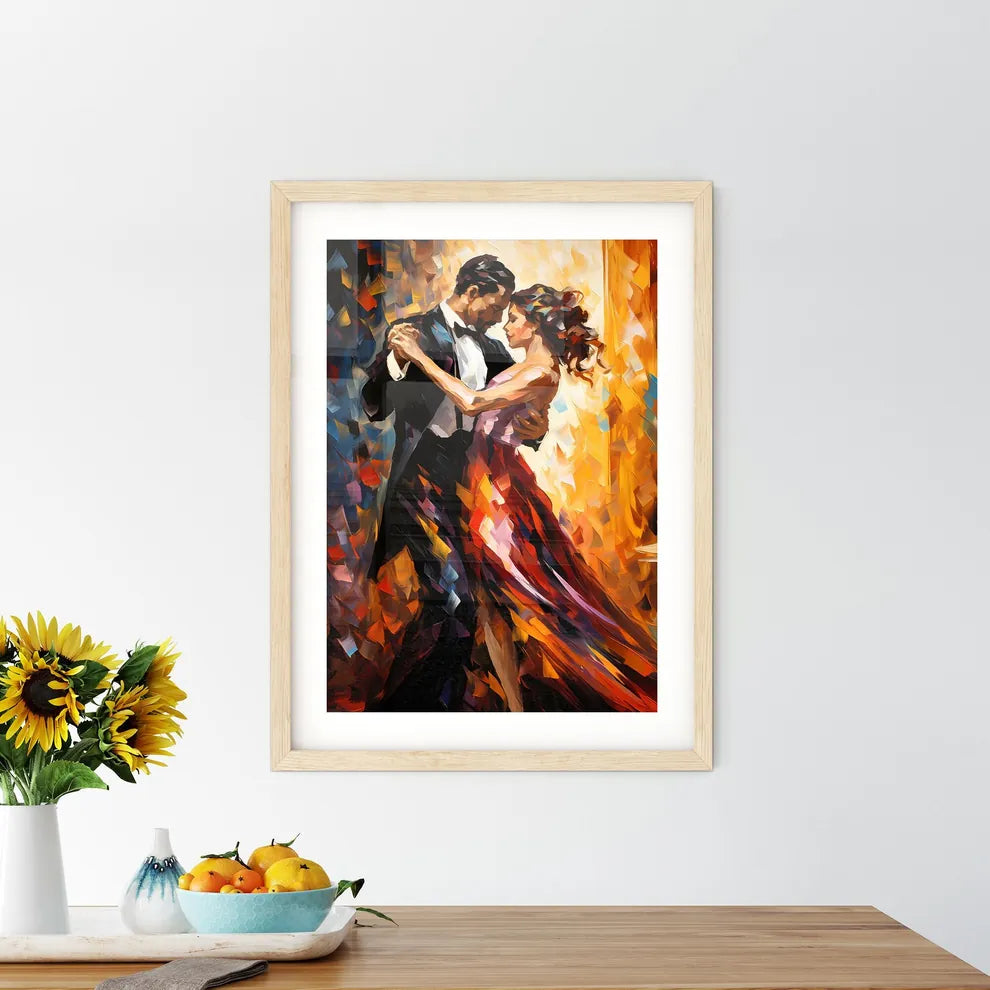 Salsa Dance In The 20S - A Painting O Framed Print
