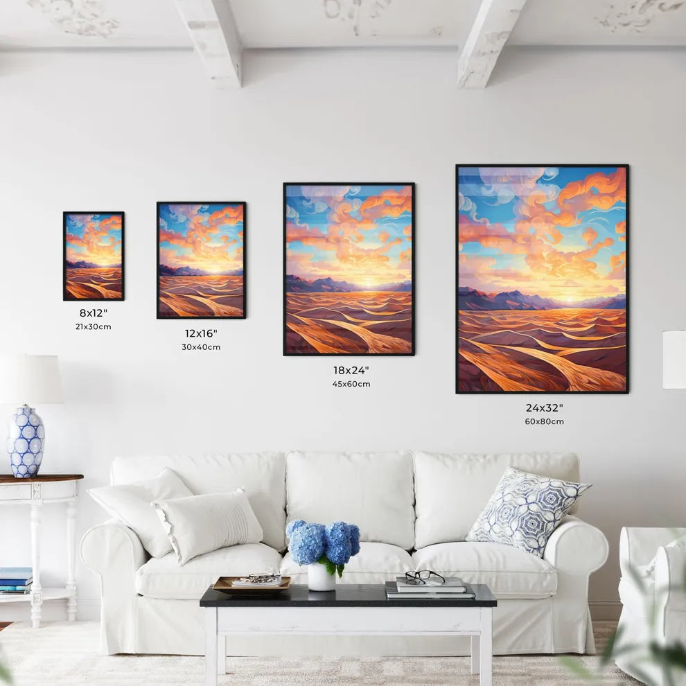 Sand Dunes Over Sunrise Sky In Death Valley  - Kitchen Hangings