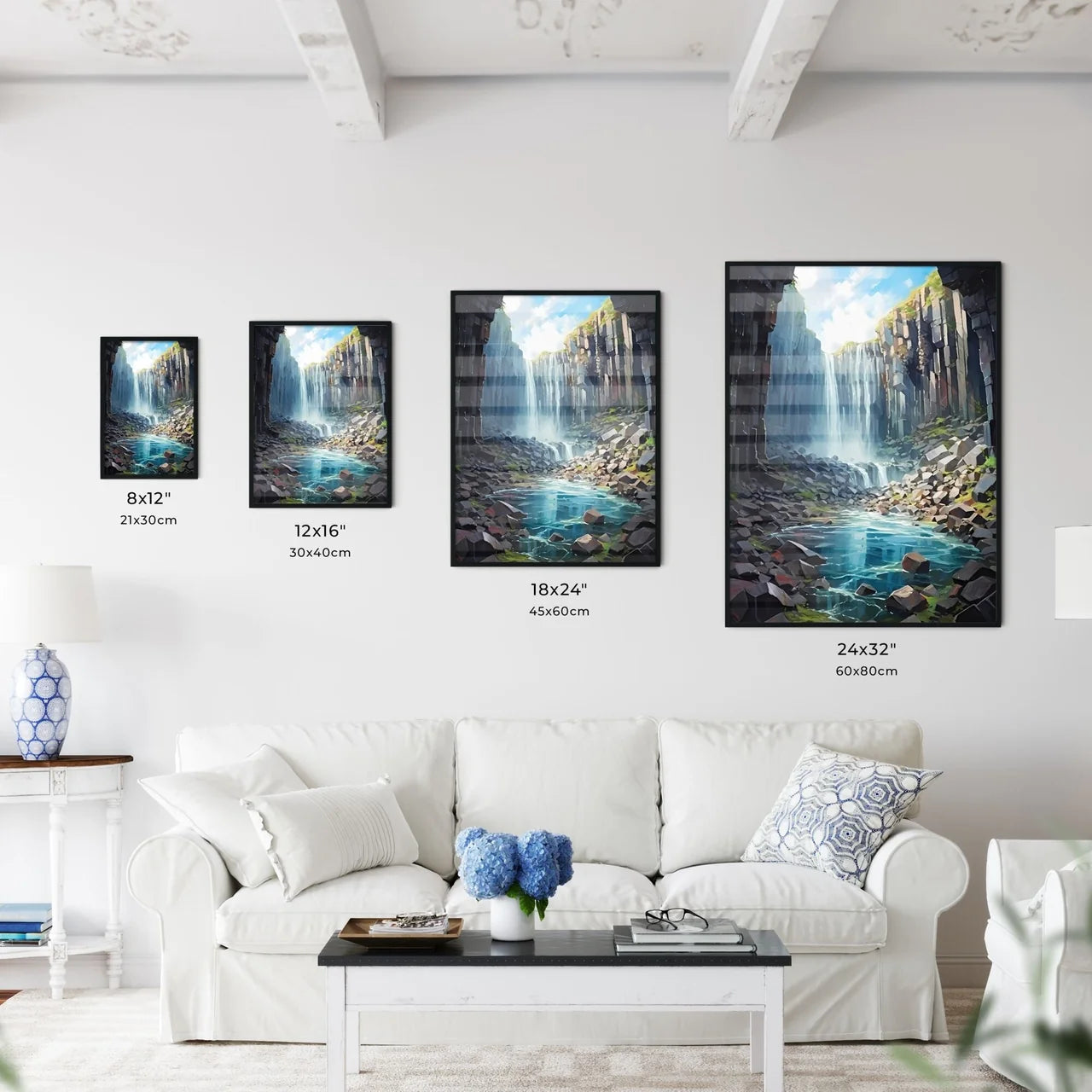 Svartifoss Waterfall In Skaftafell National  - Kitchen Hangings