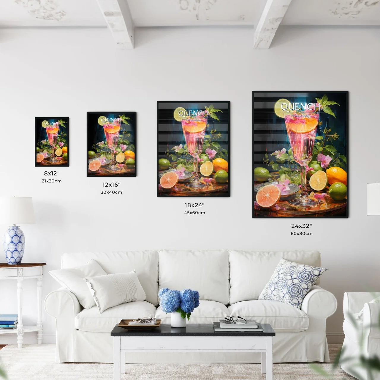 Daiquiri Cocktail - A Glass Of Pink Liquid W - Kitchen Hangings