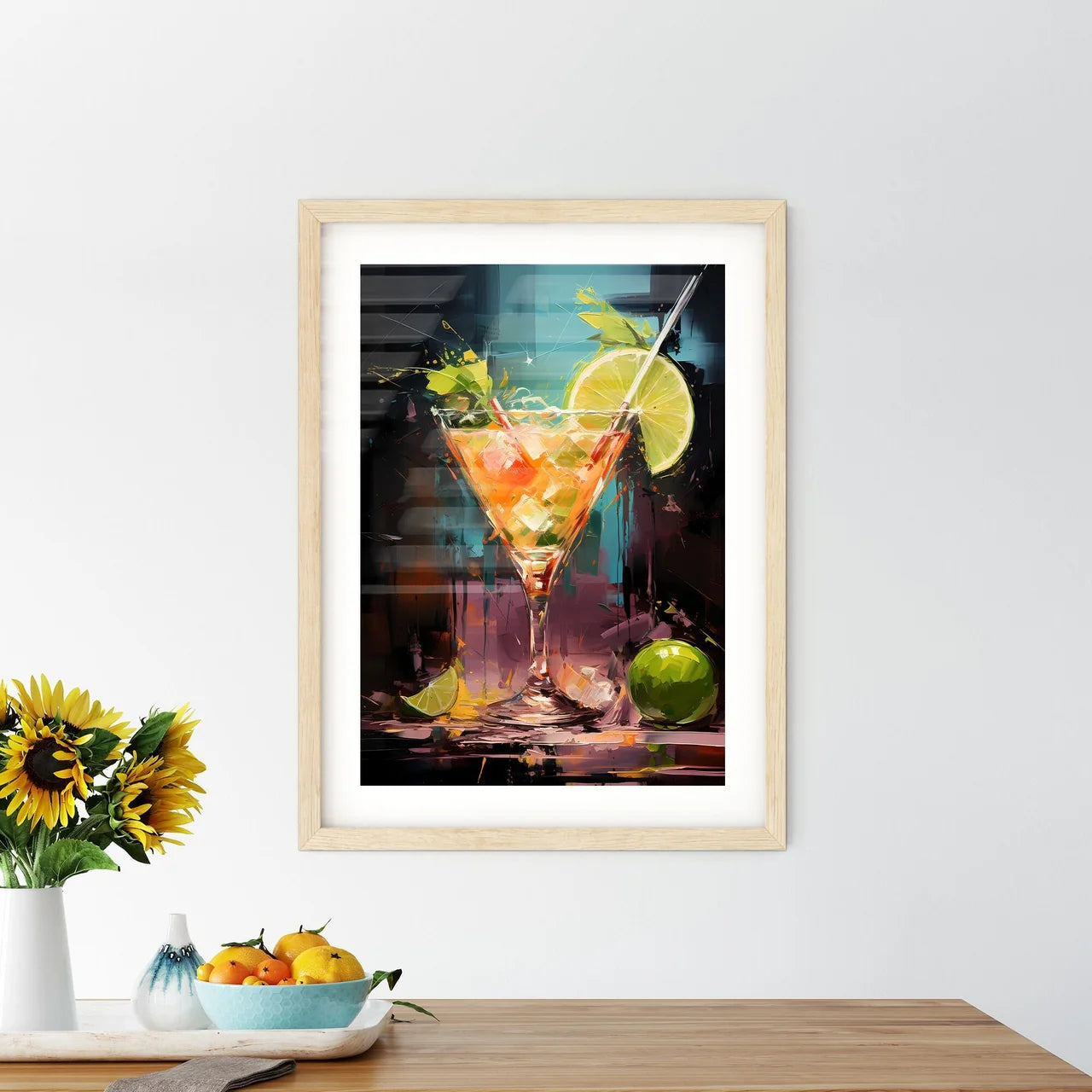 Daiquiri Cocktail - A Painting O Framed Print