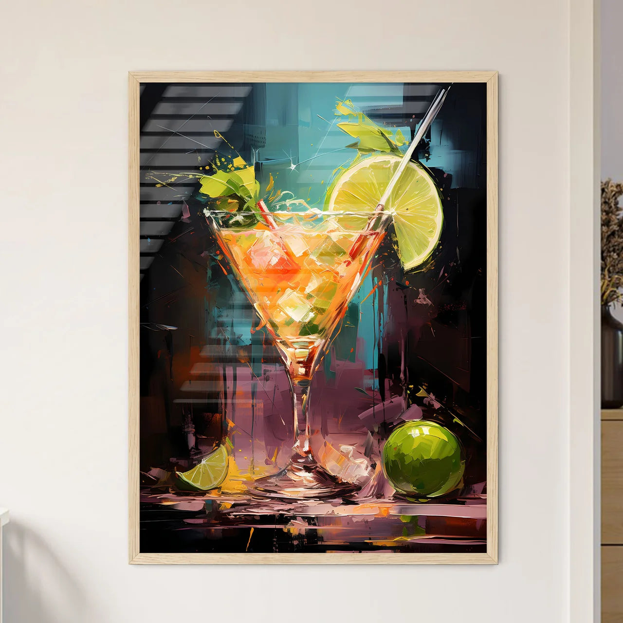 Daiquiri Cocktail - A Painting O - Framed Art Print