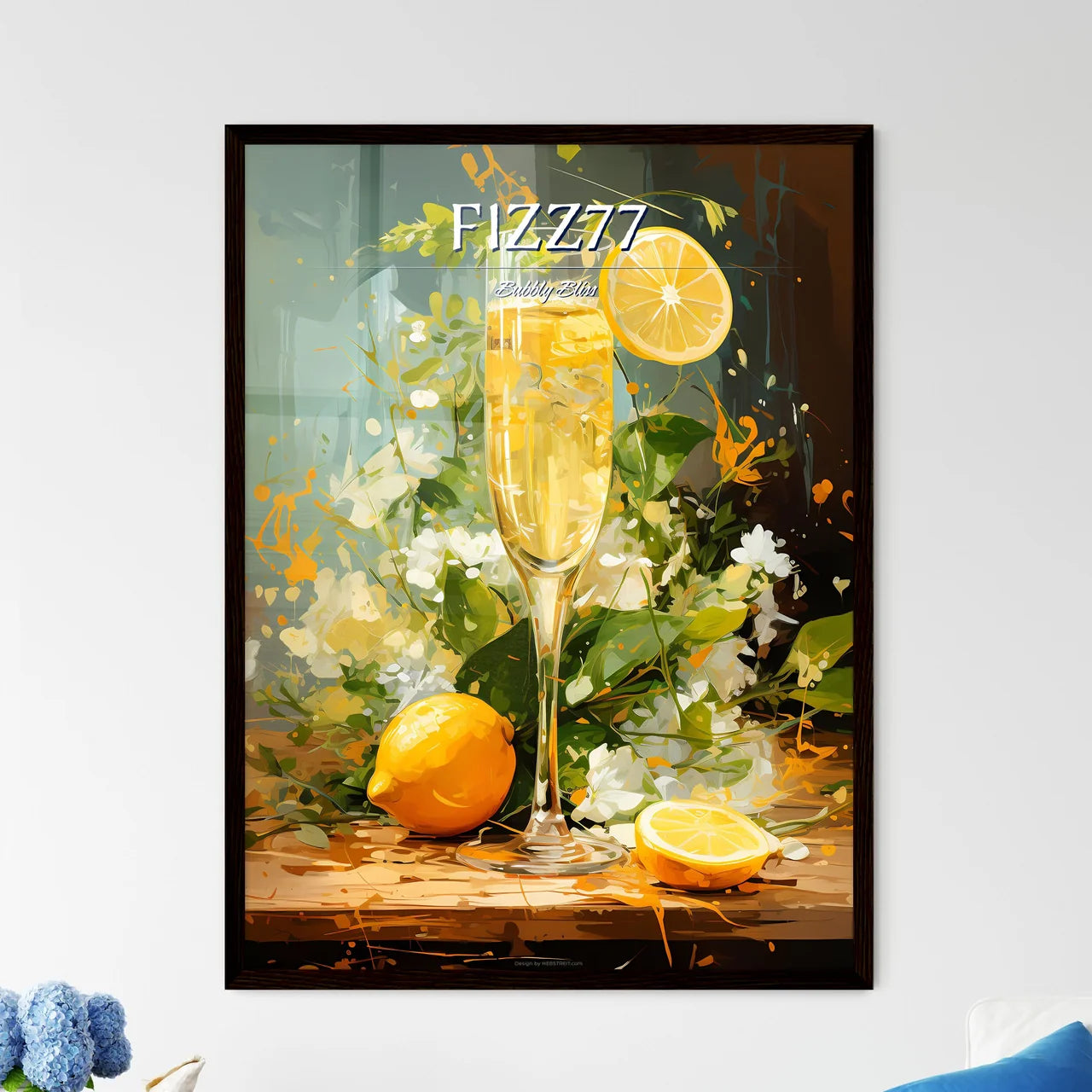 The French 77 Cocktail Is A Bubbly Mix - A G - Framed Art Print