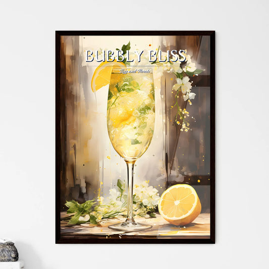 The French 77 Cocktail Is A Bubbly Mix - A G - Framed Art Print