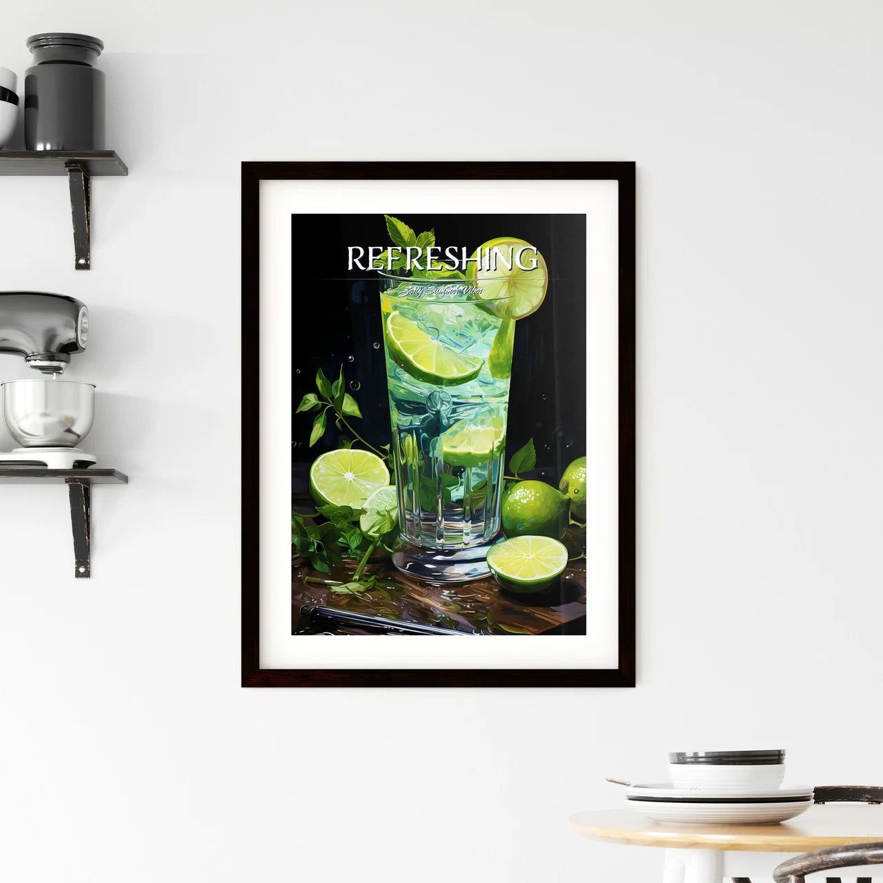 The Gin Gimlet Is A Classic Cocktail - A Gla Framed Print