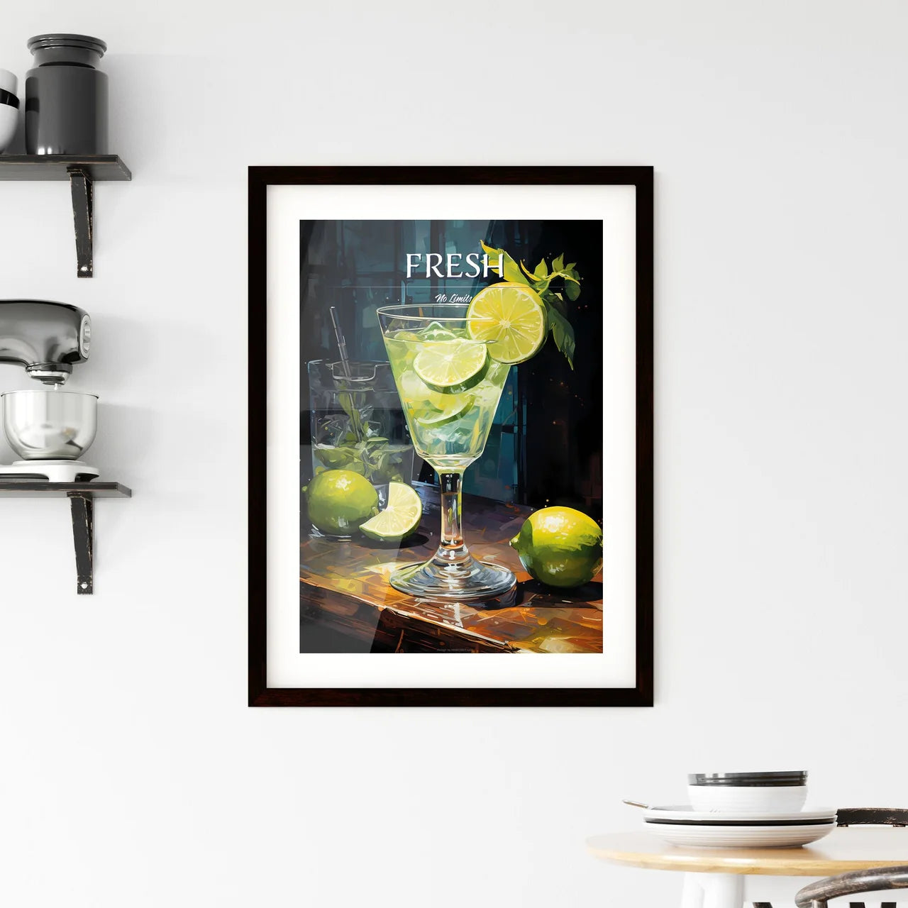 The Gin Gimlet Is A Classic Cocktail - A Gla Framed Print