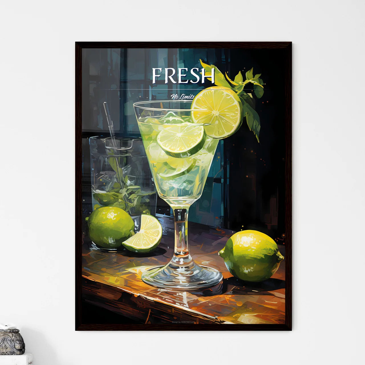 The Gin Gimlet Is A Classic Cocktail - A Gla - Framed Art Print