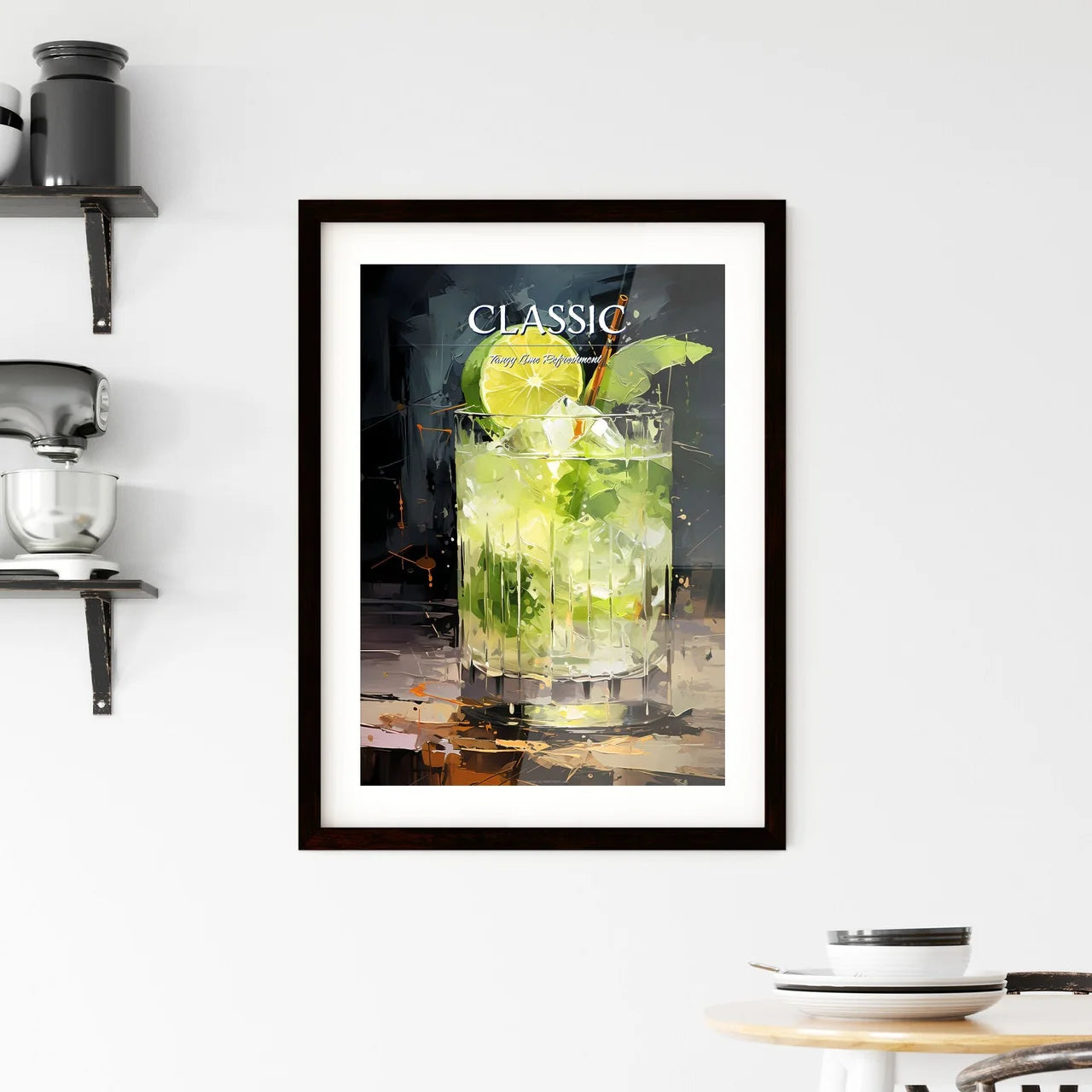 The Gin Gimlet Is A Classic Cocktail - A Gla Framed Print
