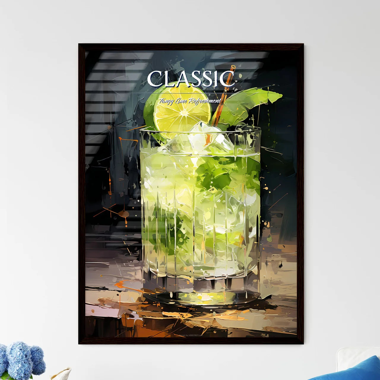 The Gin Gimlet Is A Classic Cocktail - A Gla - Framed Art Print