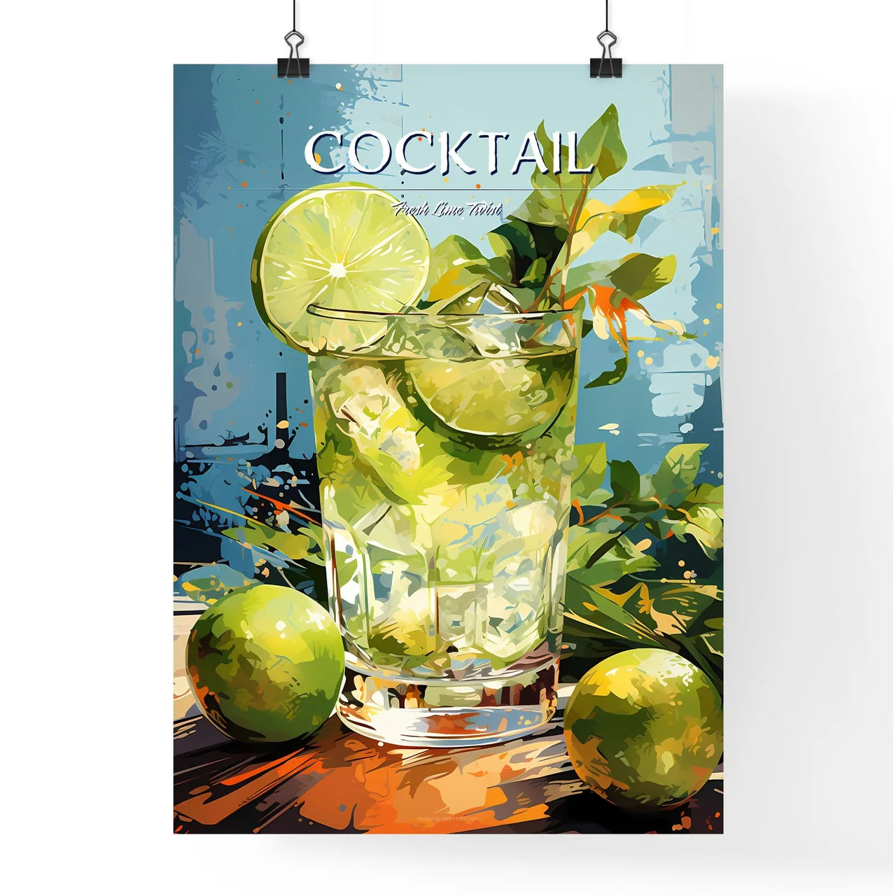 The Gin Gimlet Is A Classic Cocktail - A Gla Poster