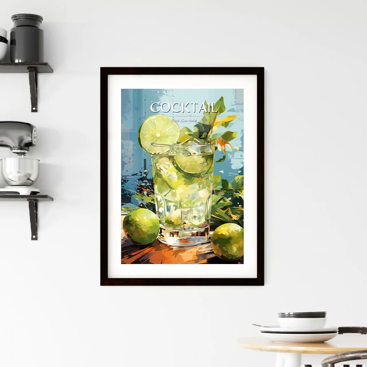 The Gin Gimlet Is A Classic Cocktail - A Gla Framed Print