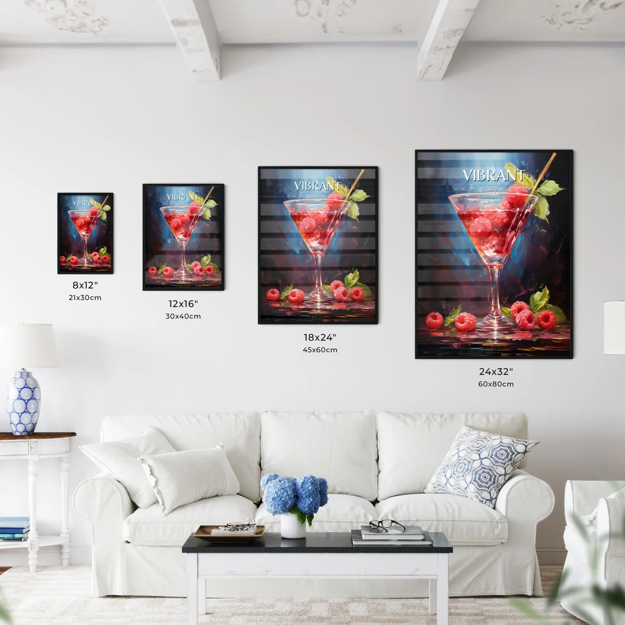 The Raspberry Martini Is A Vibrant Red Cockt - Kitchen Hangings