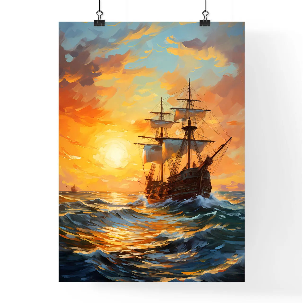 The Ships Of Christopher Columbus - A Ship I Poster