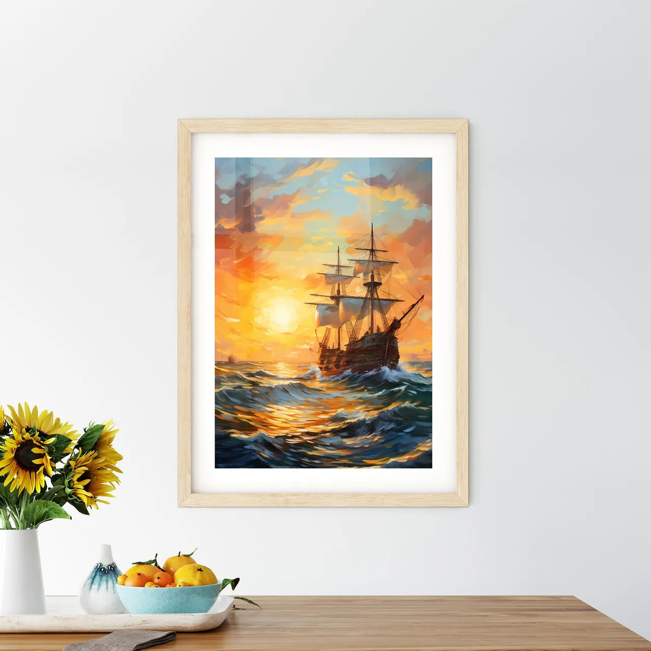 The Ships Of Christopher Columbus - A Ship I Framed Print
