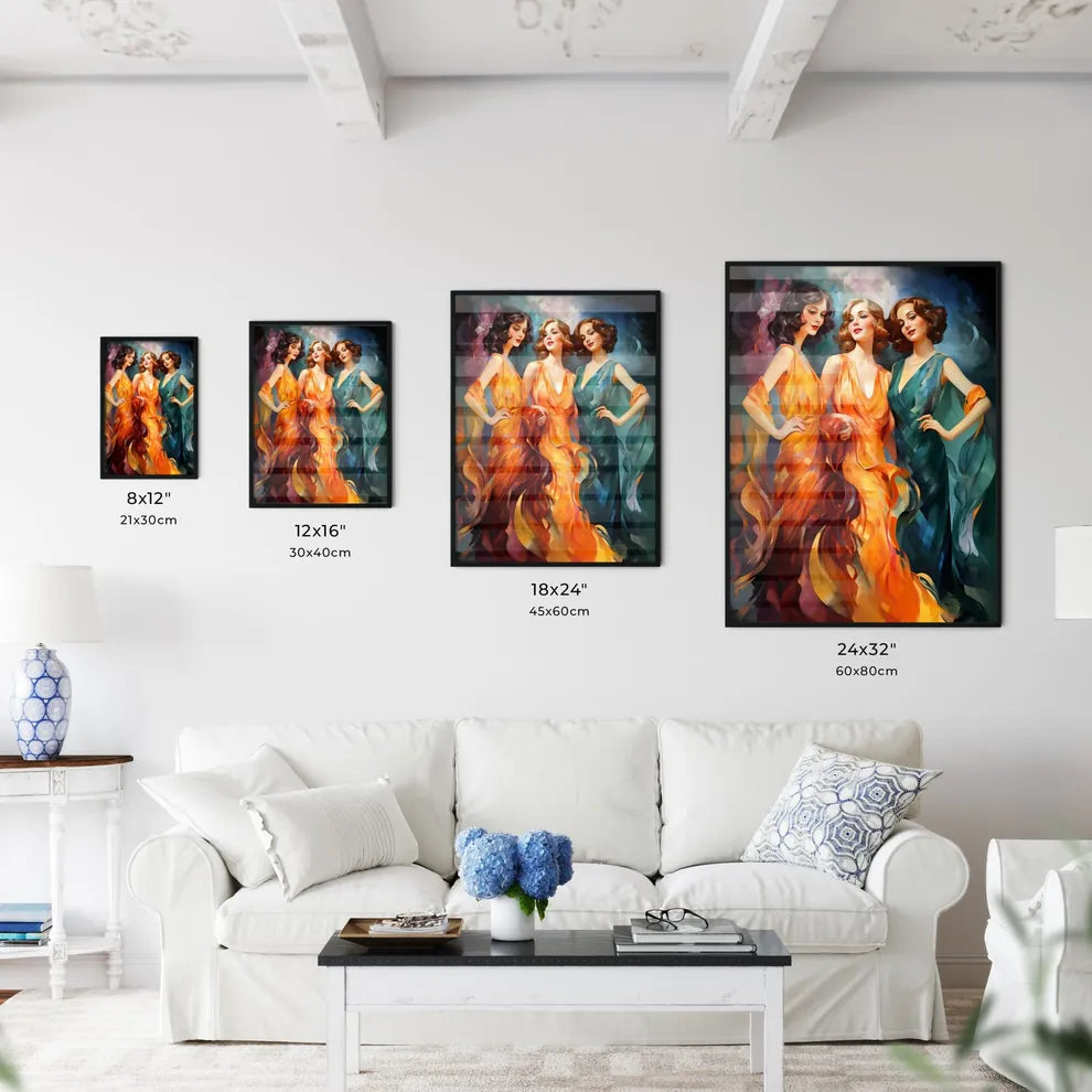 Three Young Beautiful Women Of 1920S - A Gro - Kitchen Hangings