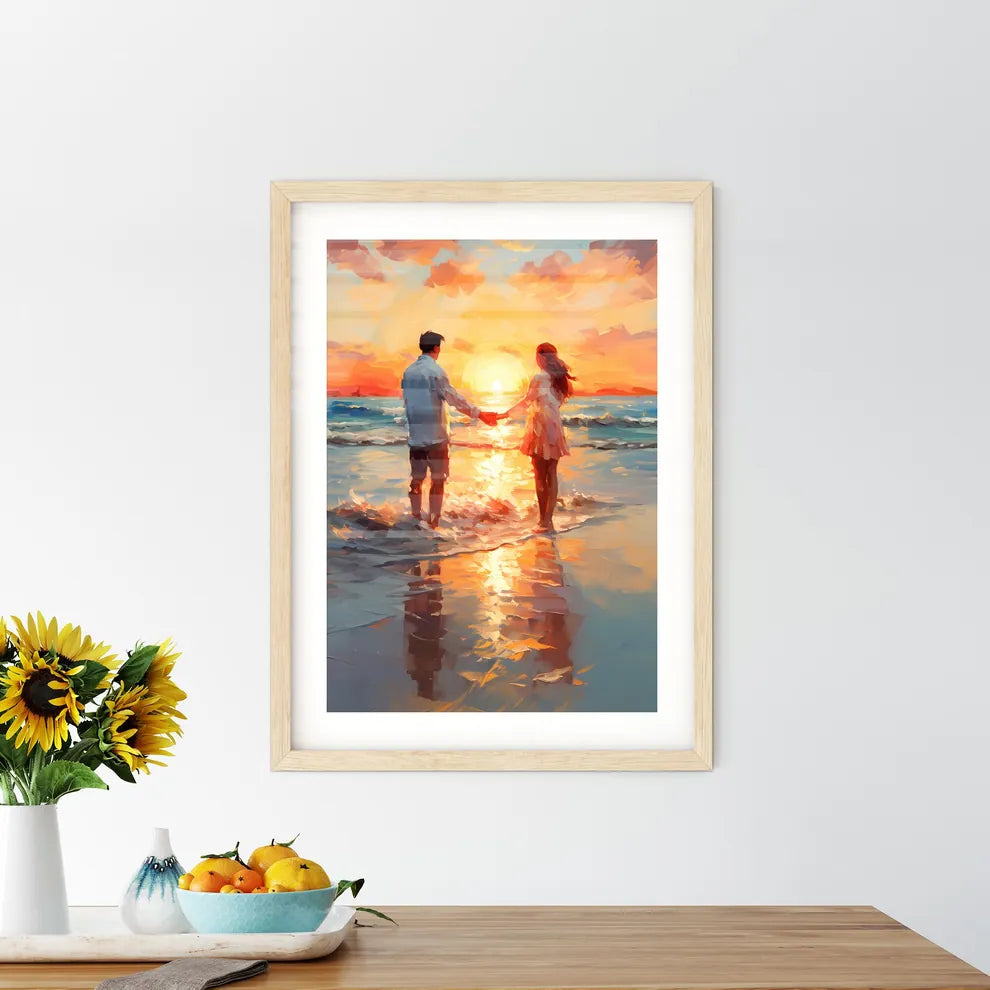 Two - A Man And Wo Framed Print