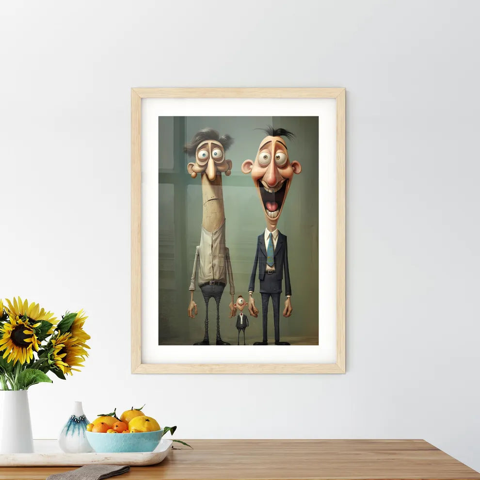 Two Businessman Very Tall  Framed Print