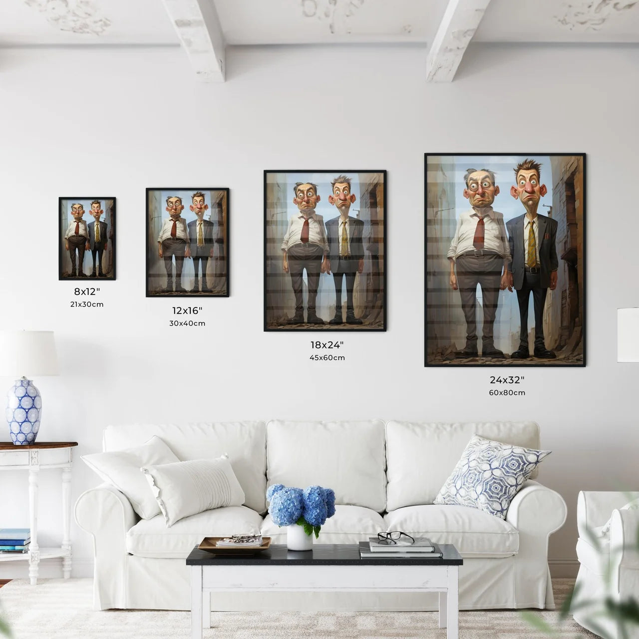Two Businessman Very Tall - Two Men In S - Kitchen Hangings