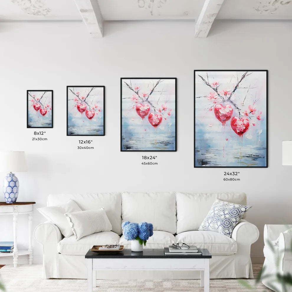 Two Red - A Painting O - Kitchen Hangings