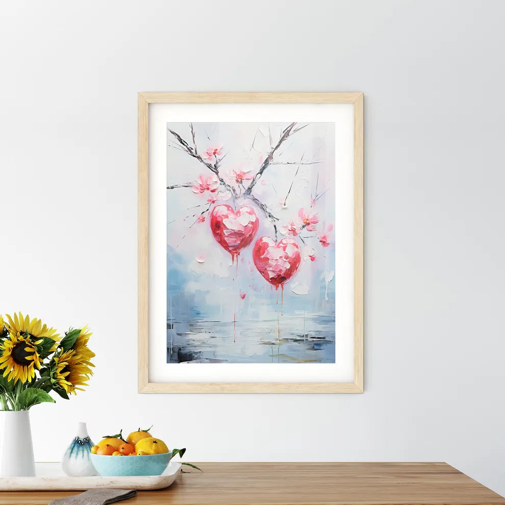 Two Red - A Painting O Framed Print